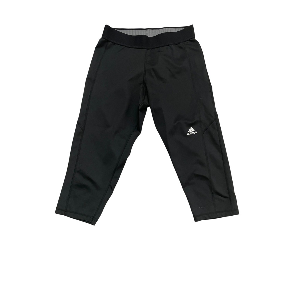 Adidas Techfit Climalite Womens Medium Compression Leggings Black Cropped Size M